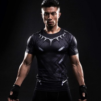 3D Print Compression Shirt Mens Anime Super hero T-shirt Summer Fashion Fitness Superman Spiderman Short-Sleeved Clothing tee