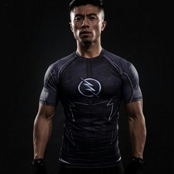 3D Print Compression Shirt Mens Anime Super hero T-shirt Summer Fashion Fitness Superman Spiderman Short-Sleeved Clothing tee