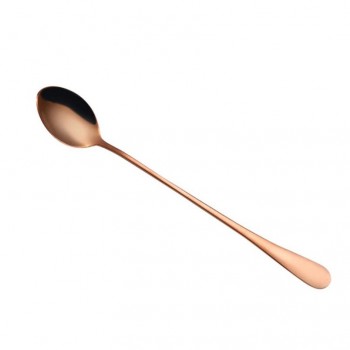 2018 Colorful Spoon Long Handle Spoons Flatware Coffee Drinking Tools Kitchen Gadget Spoon Stainless Steel High quality MM5