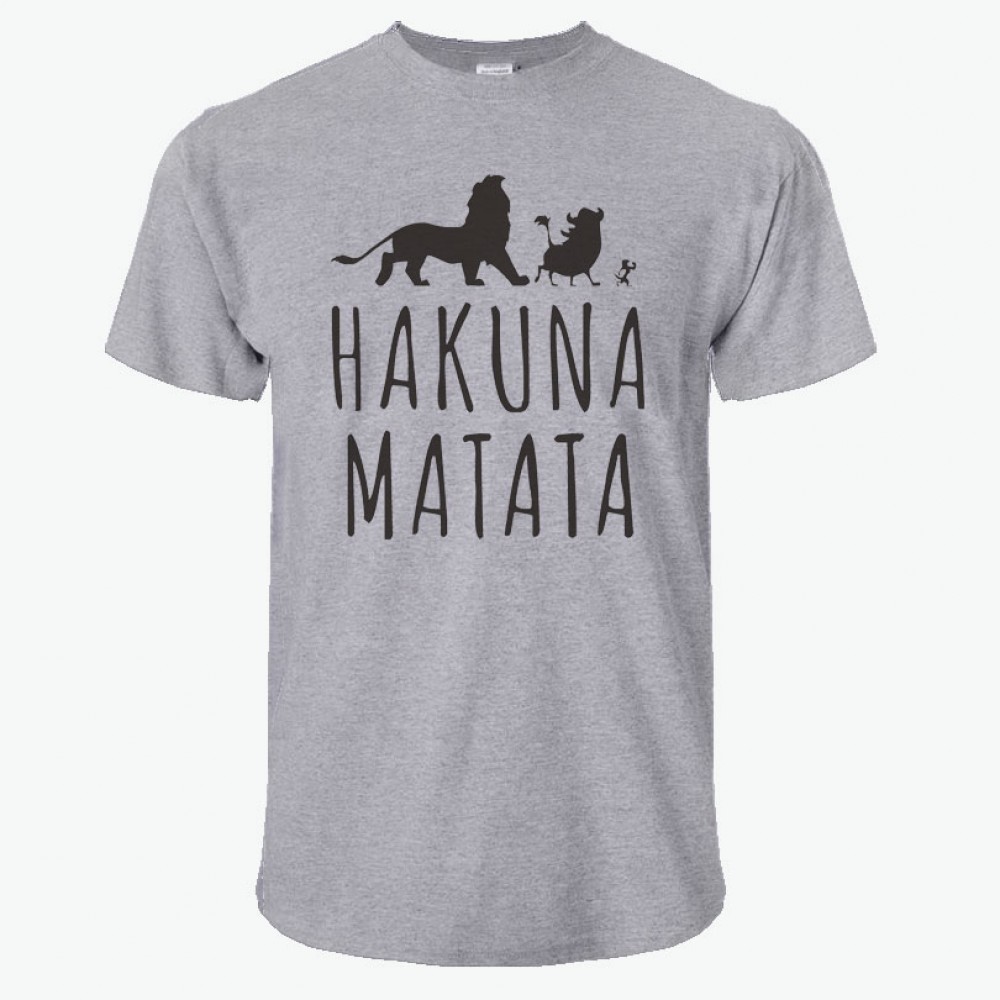 Summer 2017 Cotton T-Shirts HAKUNA MATATA Mens Big Size T Shirts Short Sleeve Slim Fit Fashion Tops amp; Tees Male Clothing XXXL