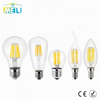 Antique Retro Vintage LED Edison Bulb E27 LED Bulb E14 Filament Light 220V Glass Bulb Lamp 4W 8W 12W 16W Candle Light Lamp
