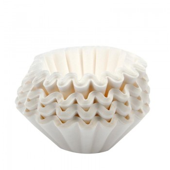 25cm 500 Sheets American Commercial Coffee Filter Paper Basket Coffee Filters Coffeeware Coffee Filters (White)