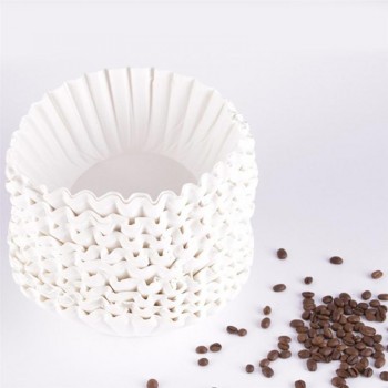 25cm 500 Sheets American Commercial Coffee Filter Paper Basket Coffee Filters Coffeeware Coffee Filters (White)