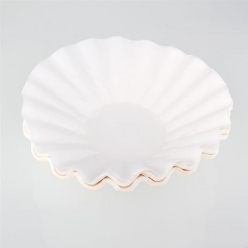 25cm 500 Sheets American Commercial Coffee Filter Paper Basket Coffee Filters Coffeeware Coffee Filters (White)