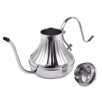 450/650ML Gooseneck Drip Coffee Kettle And Stainless Steel Stovetop Tea Pot Coffee Drip Kettle Teapot Long Mouth Coffee Pot