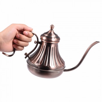 450/650ML Gooseneck Drip Coffee Kettle And Stainless Steel Stovetop Tea Pot Coffee Drip Kettle Teapot Long Mouth Coffee Pot