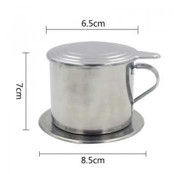 Stainless Steel Vietnamese Coffee Drip Pot Coffee Filter Infuser Office Home Traveling Coffee Maker