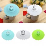 Lace Silicone Diamond Dustproof Reusable Silicone Cup Lid DIY Free splicing Thermal Insulation Coffee Tea Cup Cover Seal Cover