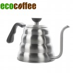 Ecocoffee 1.2l/40oz Pour Over Coffee Tea Kettle Gooseneck Pot For Stove V60 Percolator 304 Stainless Steel Teapot Stocked Sale