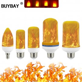 Full Model 3W 5W 7W 9W E27 E26 E14 E12 Flame Bulb 85-265V LED Flame Effect Fire Light Bulbs Flickering Emulation Decor LED Lamp