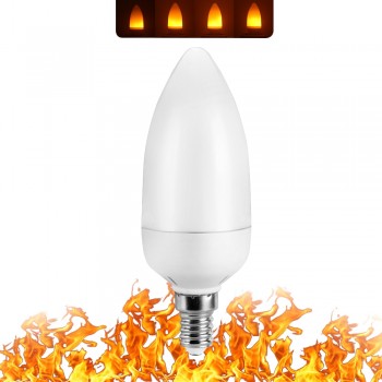 Full Model 3W 5W 7W 9W E27 E26 E14 E12 Flame Bulb 85-265V LED Flame Effect Fire Light Bulbs Flickering Emulation Decor LED Lamp