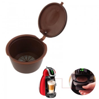1pc Dolce Gusto Plsatic Refillable Coffee Capsule  200 Times Reusable Compatible Nescafe coffee filter coffee accessories