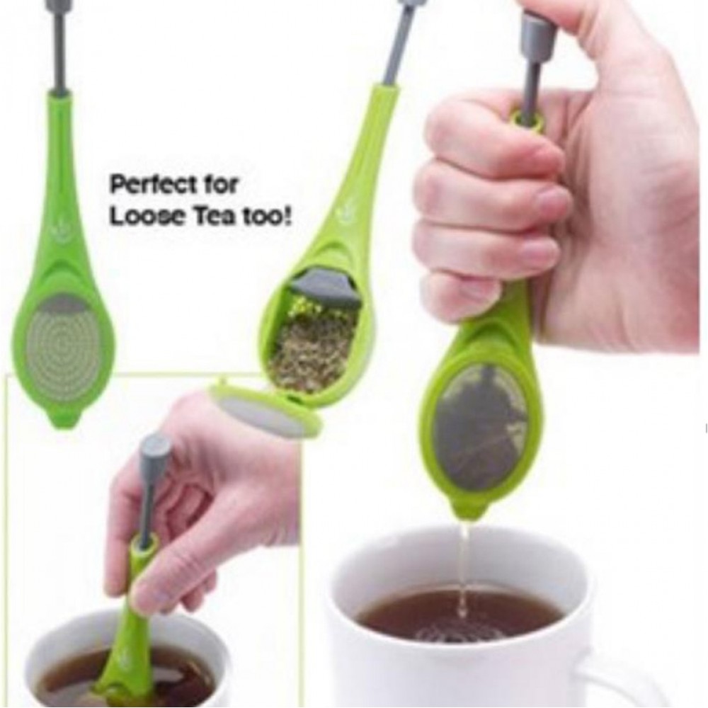 Tea Infuser Built-in plunger Healthy Intense Flavor Reusable Tea bag Plastic Teaamp;Coffee Strainer Measure Swirl Steep Stiramp;Press