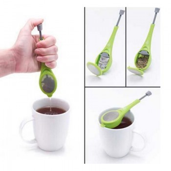 Tea Infuser Built-in plunger Healthy Intense Flavor Reusable Tea bag Plastic Teaamp;Coffee Strainer Measure Swirl Steep Stiramp;Press