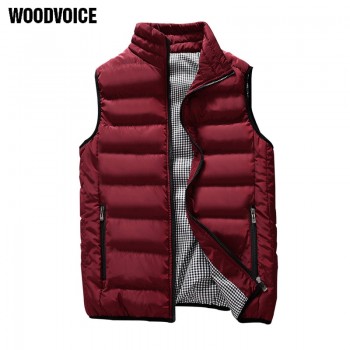 Casual Vest Men Autumn Winter Jackets Thick Vests Man Sleeveless Coats Male Warm Cotton-Padded Waistcoat men gilet veste hommes