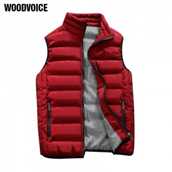 Casual Vest Men Autumn Winter Jackets Thick Vests Man Sleeveless Coats Male Warm Cotton-Padded Waistcoat men gilet veste hommes