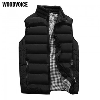 Casual Vest Men Autumn Winter Jackets Thick Vests Man Sleeveless Coats Male Warm Cotton-Padded Waistcoat men gilet veste hommes