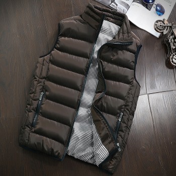 Casual Vest Men Autumn Winter Jackets Thick Vests Man Sleeveless Coats Male Warm Cotton-Padded Waistcoat men gilet veste hommes