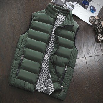 Casual Vest Men Autumn Winter Jackets Thick Vests Man Sleeveless Coats Male Warm Cotton-Padded Waistcoat men gilet veste hommes