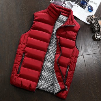 Casual Vest Men Autumn Winter Jackets Thick Vests Man Sleeveless Coats Male Warm Cotton-Padded Waistcoat men gilet veste hommes