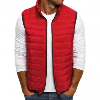 ZOGAA Vogue Autumn Coat Men Waistcoat Mens Parka Jackets Zipper Casual Sleeveless Jacket Streetwear Coat for Man Clothing