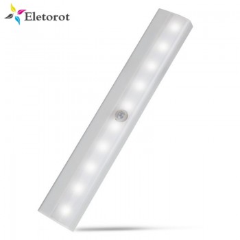 Motion Sensor Night Light Potable 10 LED Closet Lights Battery Powered Wireless Cabinet  IR Infrared Motion Detector Wall Lamp