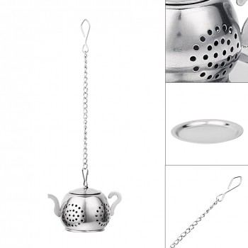 Stainless Steel Tea Infuser Teapot Tray Spice Tea Strainer Herbal Filter Teaware Accessories Kitchen Tools tea infuser