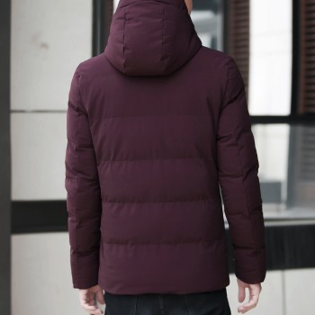 Brand Winter Jacket Men Clothes 2018 Casual Stand Collar Hooded Collar Fashion Winter Coat Men Parka Outerwear Warm Slim fit 4XL