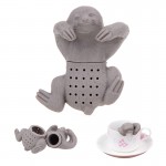 1Pc Teapot Cute Silicone Sloth Tea Infuser Tea Strainer Filter Silicone Sloth Tea Infuser for Drinking Coffee Tea Accessories