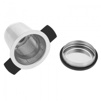 Reusable Stainless Steel Tea Infuser Basket Fine Mesh Tea Strainer With 2 Handles Lid Tea and Coffee Filters for Loose Tea Leaf