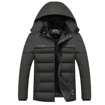 2018 Hot Fashion Hooded Winter Coat Men Thick Warm Mens Winter Jacket Fathers Gift Parka