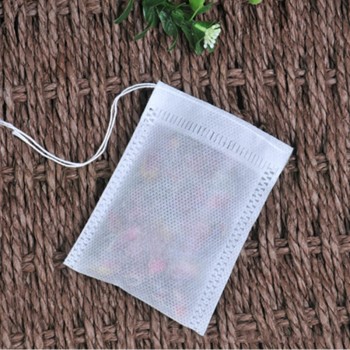 Tea Bags 100Pcs/Lot Empty Scented Drawstring Pouch Bag 5*7CM Seal Filter Cook Herb Spice Loose Coffee Pouches Tools