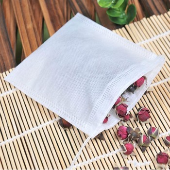 Tea Bags 100Pcs/Lot Empty Scented Drawstring Pouch Bag 5*7CM Seal Filter Cook Herb Spice Loose Coffee Pouches Tools