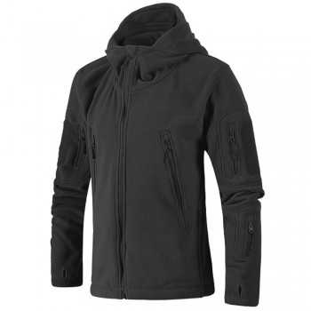 Military Tactical Fleece Jacket Men US Army Polartec Windbreaker Clothes Male Multi Pockets Outerwear Hoodie Coat For Men