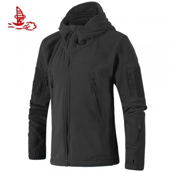 Military Tactical Fleece Jacket Men US Army Polartec Windbreaker Clothes Male Multi Pockets Outerwear Hoodie Coat For Men