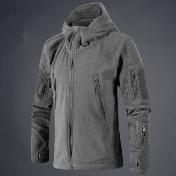 Military Tactical Fleece Jacket Men US Army Polartec Windbreaker Clothes Male Multi Pockets Outerwear Hoodie Coat For Men