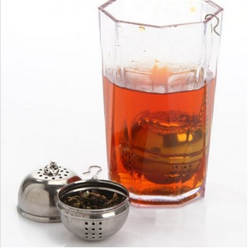 New Essential Stainless Steel Ball Tea Infuser Mesh Filter Strainer w/hook Loose Tea Leaf Spice Home Kitchen Accessories B045