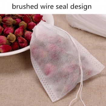Teabags 5.5 x 7CM food grade  Empty Scented Tea Bags Infuser With String Heal Seal Filter Paper for Herb Loose Tea Bolsas de te
