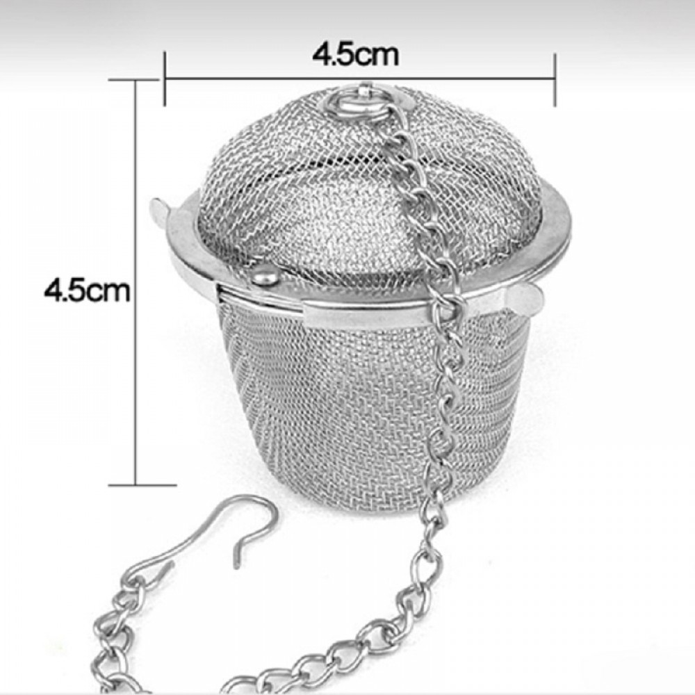 45/55/65mm Stainless Steel Tea Infuser Locking Spice Tea Strainer Reusable Mesh Tea Ball Filter Loose Tea Spice Strainer