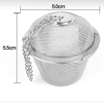 45/55/65mm Stainless Steel Tea Infuser Locking Spice Tea Strainer Reusable Mesh Tea Ball Filter Loose Tea Spice Strainer