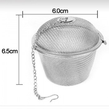 45/55/65mm Stainless Steel Tea Infuser Locking Spice Tea Strainer Reusable Mesh Tea Ball Filter Loose Tea Spice Strainer