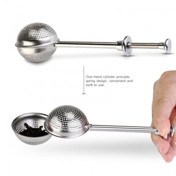 Stainless Steel Teapot Tea Strainer Ball Shape Mesh Tea Infuser Filter Reusable Tea Bag Spice Tea Tool Accessories Drop Shipping