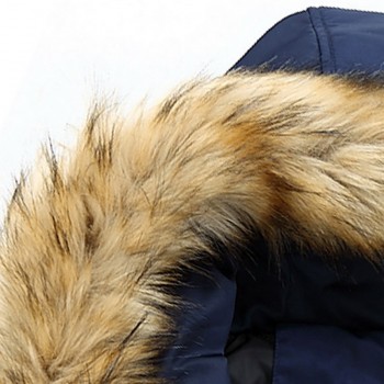 Puimentiua Thick Parkas Men 2018 Winter Jacket Mens Coats Male Outerwear Fur Collar Casual Long Cotton Wadded Men Hooded Coat