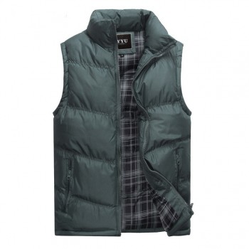 2019 New Brand Mens Jacket Sleeveless Vest Winter Fashion Casual Coats Male Cotton-Padded Mens Vest Men Thicken Waistcoat 3XL