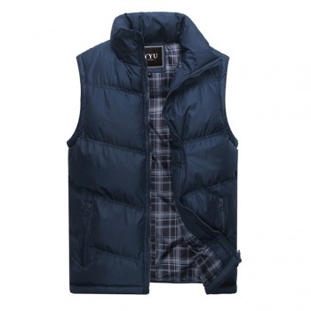 2019 New Brand Mens Jacket Sleeveless Vest Winter Fashion Casual Coats Male Cotton-Padded Mens Vest Men Thicken Waistcoat 3XL