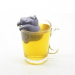 1Pcs Silicone Hippo Shaped Tea Infuser Reusable Tea Strainer Coffee Herb Filter For Home Loose Leaf Diffuser Accessories