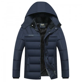 drop shipping Winter Jacket Men -20 Degree Thicken Warm Parkas Hooded Coat Fleece Mans Jackets Outwear Jaqueta Masculina LBZ31