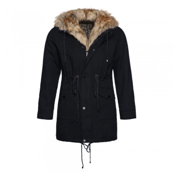 2018 Fashion Winter New Jacket Men Warm Coat Fashion Casual Parka Medium-Long Thickening Coat Men For Winter