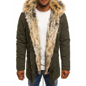 2018 Fashion Winter New Jacket Men Warm Coat Fashion Casual Parka Medium-Long Thickening Coat Men For Winter
