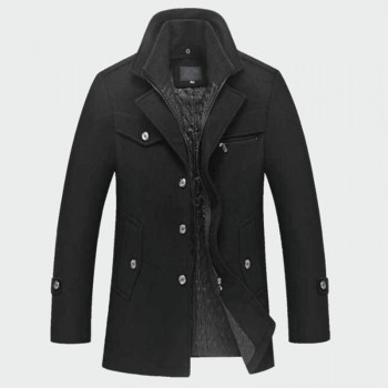 Winter Mens Thick Coats Slim Fit Jackets Mens Casual Warm Outerwear Jacket and Coat Male Peacoat Men Brand Clothes M-4XL ML095